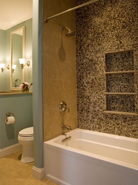 стены ванной в эко-стиле