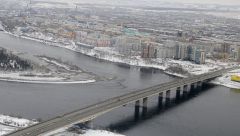 Новая развязка четвертого моста открылась на левом берегу Красноярска
