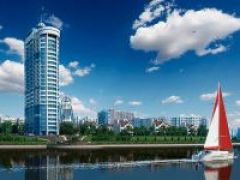 Новый жилой комплекс в Павшинской пойме на берегу Москва-реки