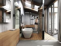 Индустриальный стиль в интерьере: ванные комнаты